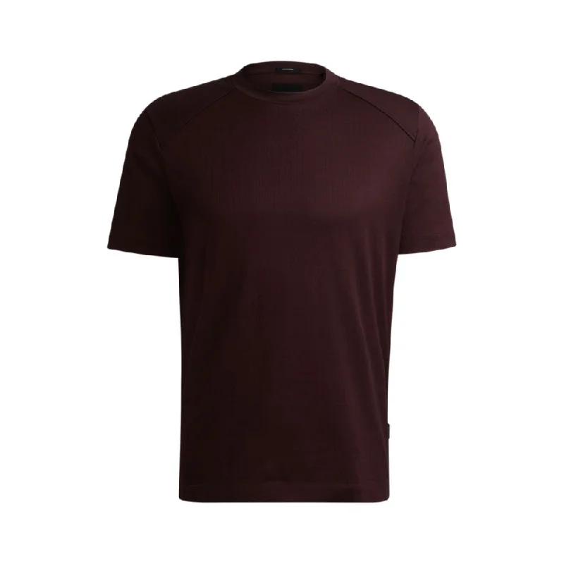 Men's smart - casual checkered t - shirts for semi - formal occasionsCotton-ripstop regular-fit T-shirt with plain trims Men's smart - casual checkered t - shirts for semi - formal occasionsCotton-ripstop regular-fit T-shirt with plain trims