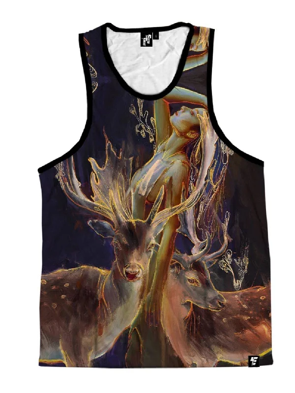 Crew Neck Women's Sustainable Tank Tops Made from Recycled MaterialsDawn Dew Unisex Tank Top