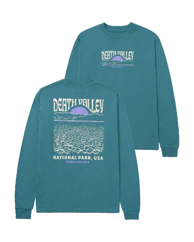 Lace - Trimmed Women Long Sleeve Top for an Elegant LookDeath Valley Puff Print Long Sleeve Tee