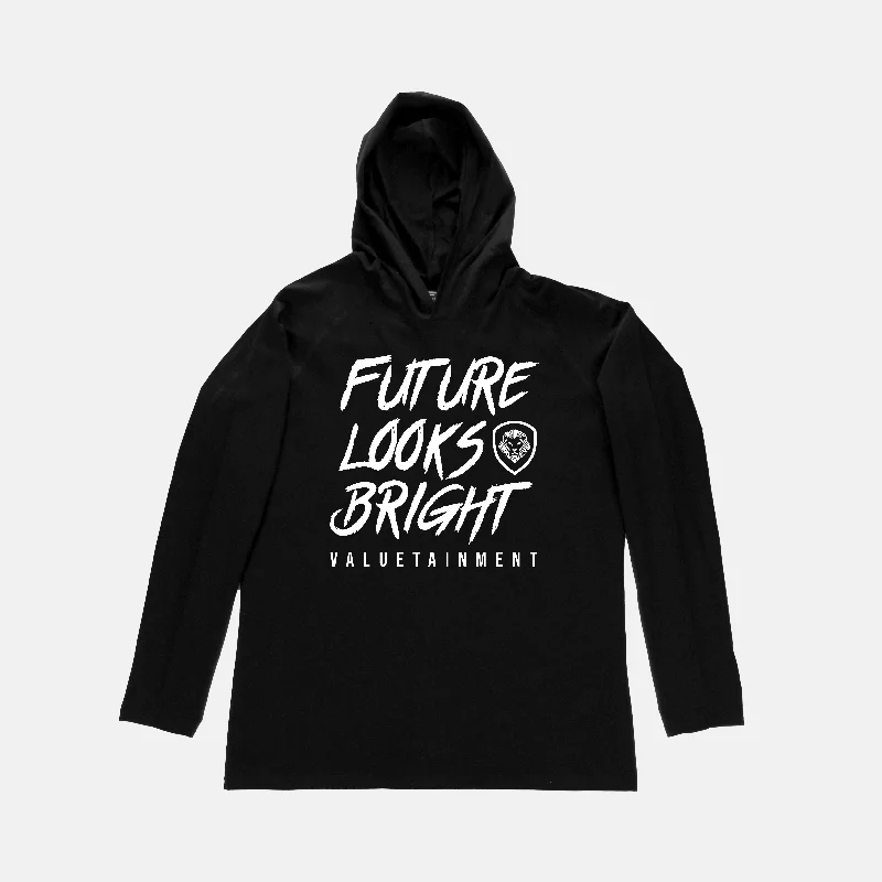 Ruffled Cuff Women Long Sleeve Top with a Feminine TouchFuture Looks Bright Long Sleeve Lightweight Hoodie
