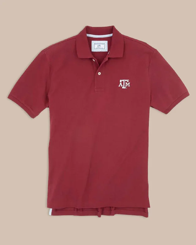 Ruffled cuffs polo shirt for a more elegant touchTexas A&M Aggies Pique Polo Shirt
