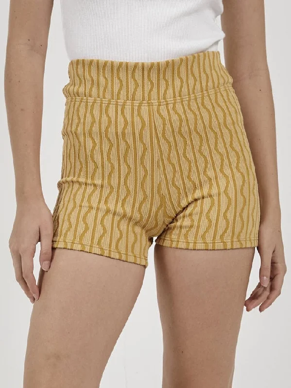 Jeanette Women Shorts with a Soft and Comfortable FeelGravitation Bike Short - Mineral Yellow Jeanette Women Shorts with a Soft and Comfortable FeelGravitation Bike Short - Mineral Yellow