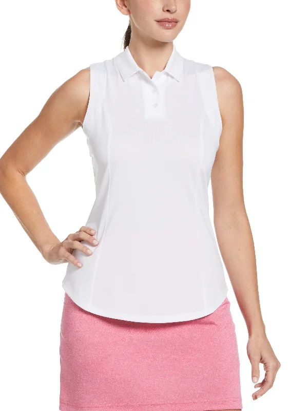 Dry - clean only polo shirt in luxurious silk blendWomens Heather Golf Polo