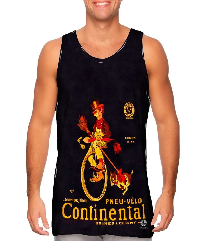 Scoop Neck Women's Linen Blend Tank Tops for Summer"If Only I Had A Continental Bicycle Tire Advertising Poster" Scoop Neck Women's Linen Blend Tank Tops for Summer"If Only I Had A Continental Bicycle Tire Advertising Poster"