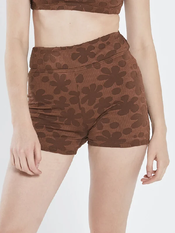 Cuffed Women Shorts for a Laid - Back and Trendy LookLayla Bike Short - Washed Cocoa Cuffed Women Shorts for a Laid - Back and Trendy LookLayla Bike Short - Washed Cocoa