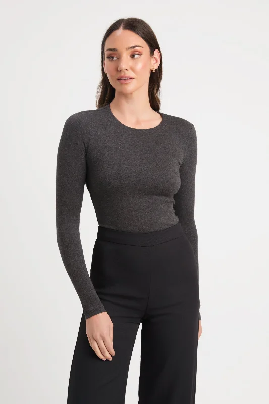 High - Neck Women's Crop Top in Burgundy with Lace Trim for an Elegant and Sophisticated VibeLong Sleeve Crop Top High - Neck Women's Crop Top in Burgundy with Lace Trim for an Elegant and Sophisticated VibeLong Sleeve Crop Top