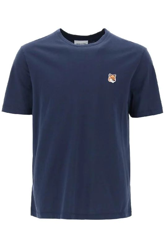 Men's mock - neck t - shirts with a modern and sleek styleMaison Kitsune Men's Fox Head T-Shirt Men's mock - neck t - shirts with a modern and sleek styleMaison Kitsune Men's Fox Head T-Shirt