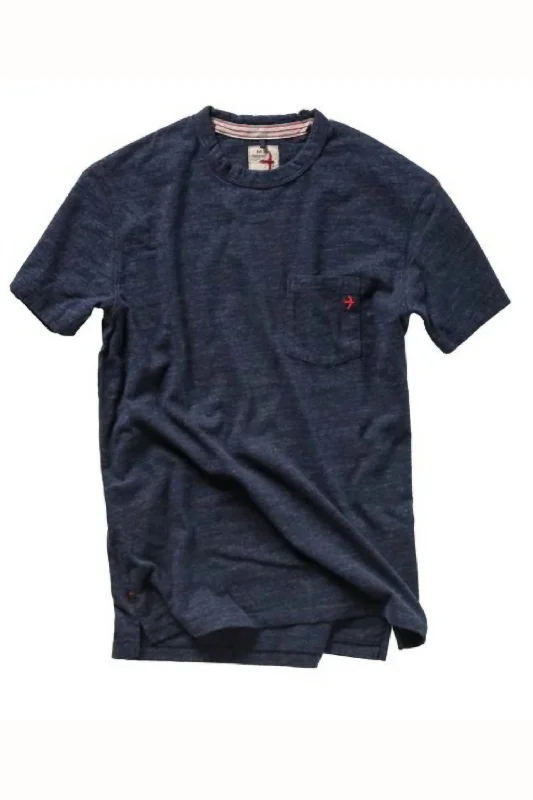 Men's antimicrobial t - shirts for odor - free freshness during travelMen's Ringspun Pocket Tee In Navy Men's antimicrobial t - shirts for odor - free freshness during travelMen's Ringspun Pocket Tee In Navy