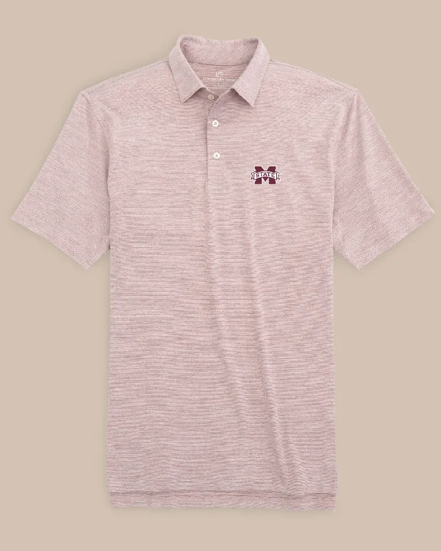 Two - tone polo shirt for a modern and stylish appearanceMississippi State Bulldogs Driver Spacedye Polo Shirt Two - tone polo shirt for a modern and stylish appearanceMississippi State Bulldogs Driver Spacedye Polo Shirt