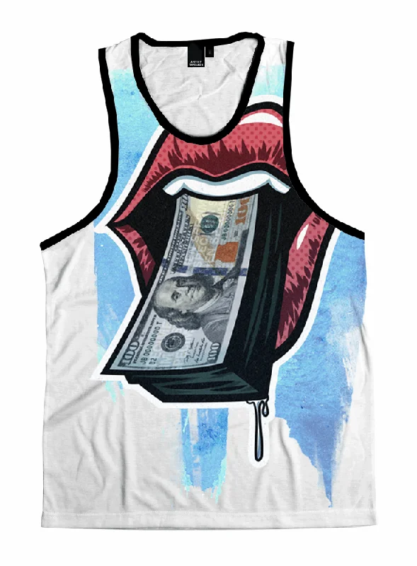 Scoop Neck Women's Linen Blend Tank Tops for SummerMoney Maker Unisex Tank Top