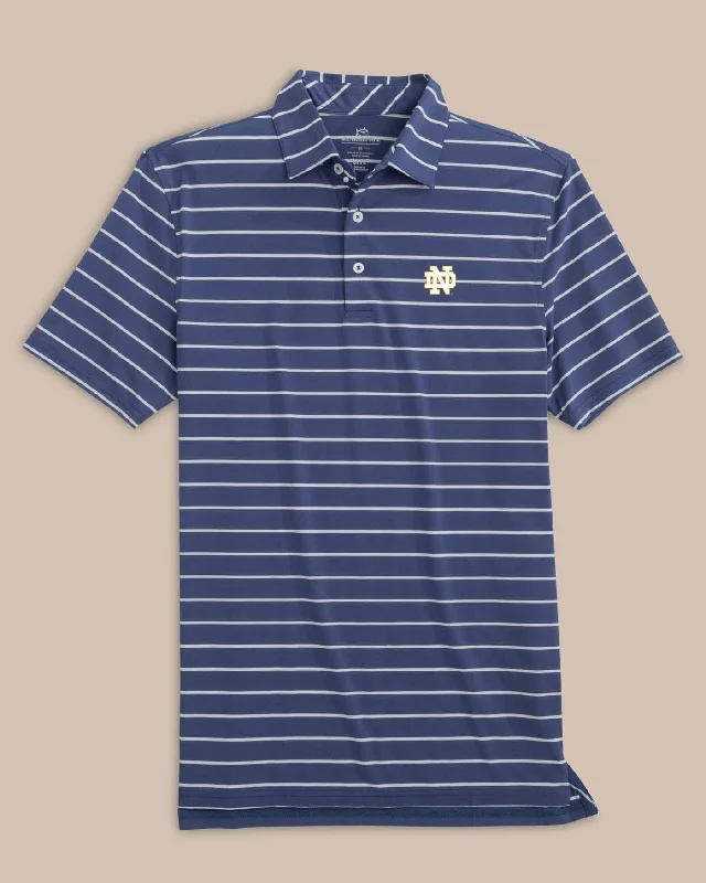Glitter - embellished polo shirt for a sparkly appearanceNotre Dame Fighting Irish brrr°®-eeze Desmond Stripe Polo Glitter - embellished polo shirt for a sparkly appearanceNotre Dame Fighting Irish brrr°®-eeze Desmond Stripe Polo