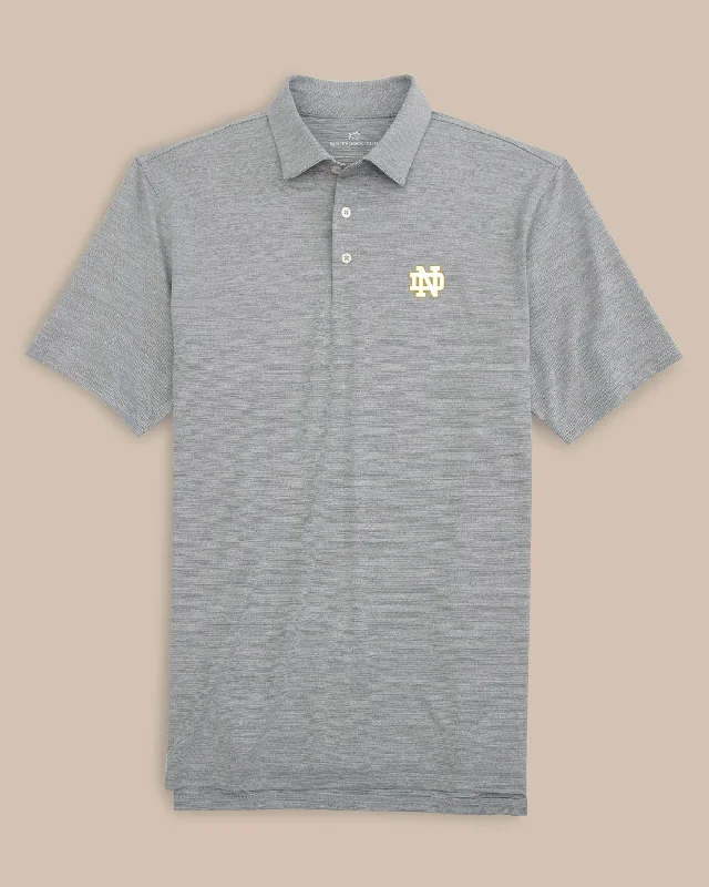 Metallic - trimmed polo shirt for a glamorous lookNotre Dame Fighting Irish Driver Spacedye Polo Shirt Metallic - trimmed polo shirt for a glamorous lookNotre Dame Fighting Irish Driver Spacedye Polo Shirt