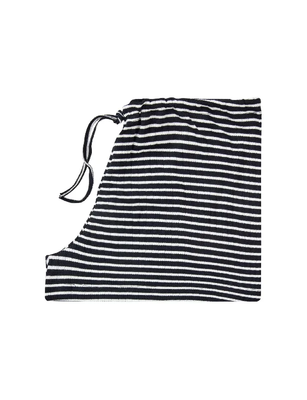 Cuffed Women Shorts for a Laid - Back and Trendy LookNPS Nova Shorts NPS Stripes, Black/Ecru Cuffed Women Shorts for a Laid - Back and Trendy LookNPS Nova Shorts NPS Stripes, Black/Ecru