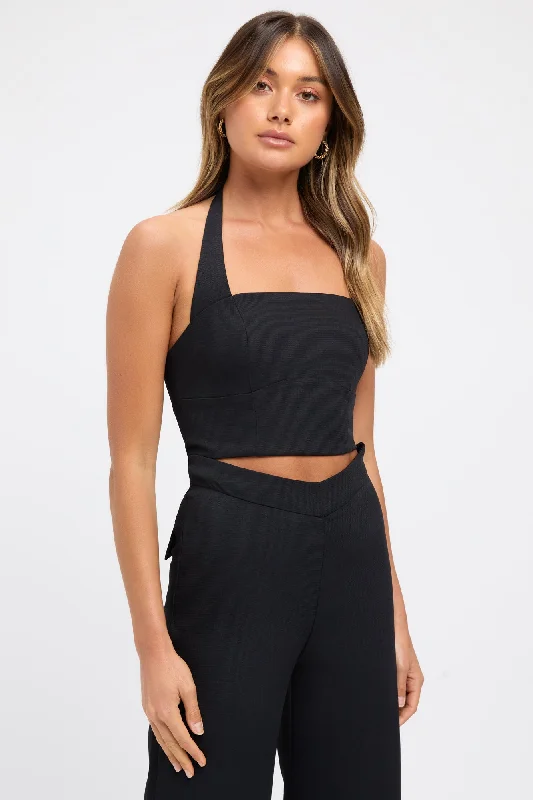 Metallic - Finish Women's Crop Top in Silver for a Futuristic and Eye - Catching LookOyster Curved Halter Top Metallic - Finish Women's Crop Top in Silver for a Futuristic and Eye - Catching LookOyster Curved Halter Top