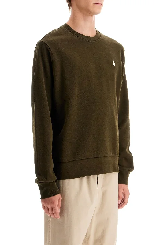 Men's short - sleeve linen t - shirts for summer beach outingsPolo Ralph Lauren Logo Crewneck Sweatshirt Men's short - sleeve linen t - shirts for summer beach outingsPolo Ralph Lauren Logo Crewneck Sweatshirt