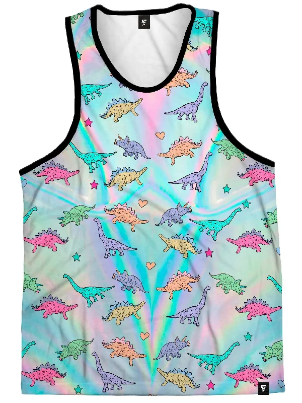 High - Neck Women's Silk Blend Tank Tops for a Luxurious FeelPre-Historic Trip Tank