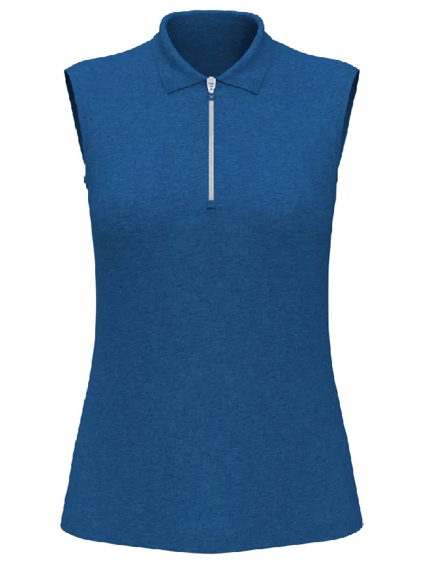 Team - colored polo shirt for sports teamsWomens Quarter Zip Heather Sleeveless Golf Polo Team - colored polo shirt for sports teamsWomens Quarter Zip Heather Sleeveless Golf Polo