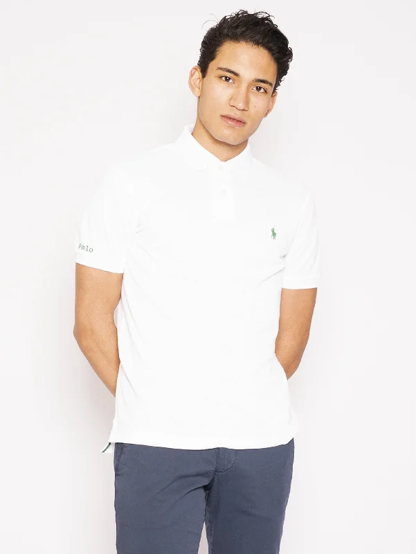 Antibacterial polo shirt for fitness enthusiastsPolo Eco Sostenibile White