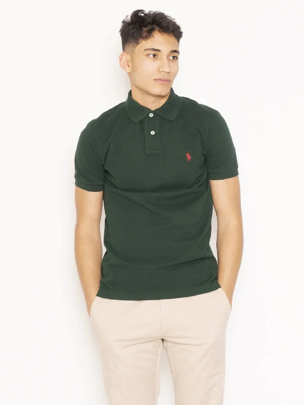 Women's classic white cotton polo shirt for casual outingsPolo in Piqué College Green