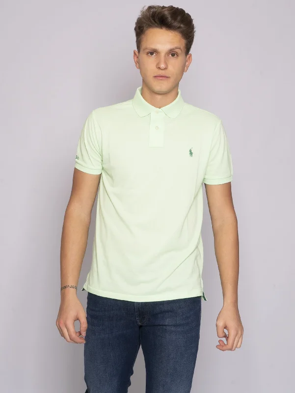 Thermal - lined polo shirt for cold - weather activitiesPolo in Piqué Lime