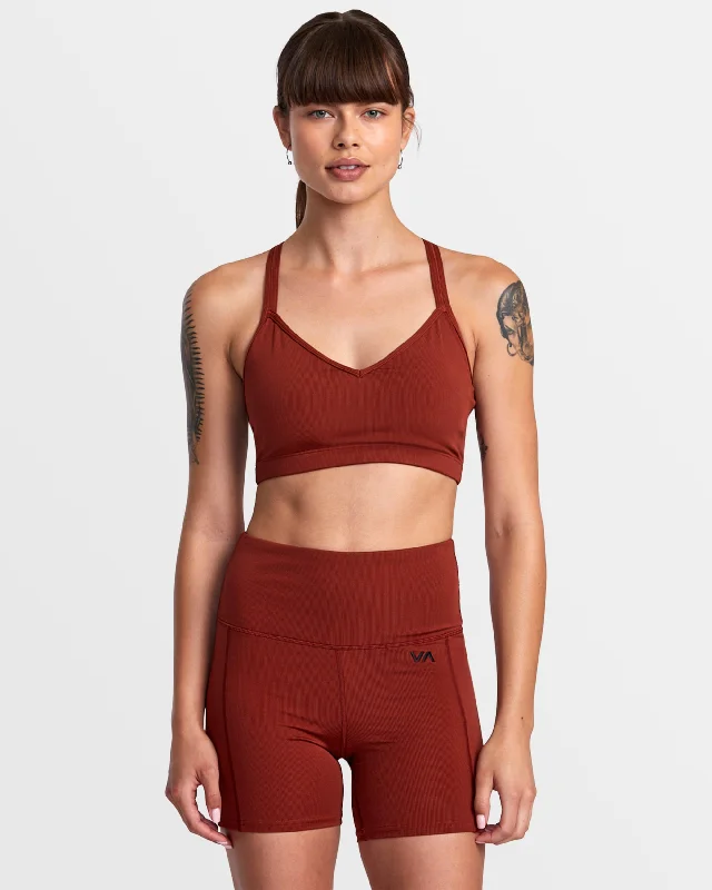 Stretchable Women Shorts for Maximum MobilityPocket Bike Shorts - Red Brick