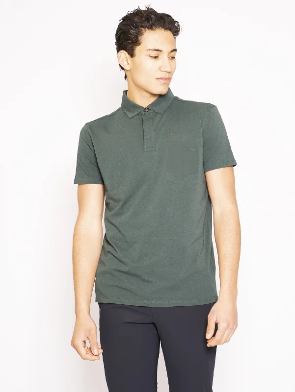 Two - tone polo shirt for a modern and stylish appearancePolo Super Stretch  Verde