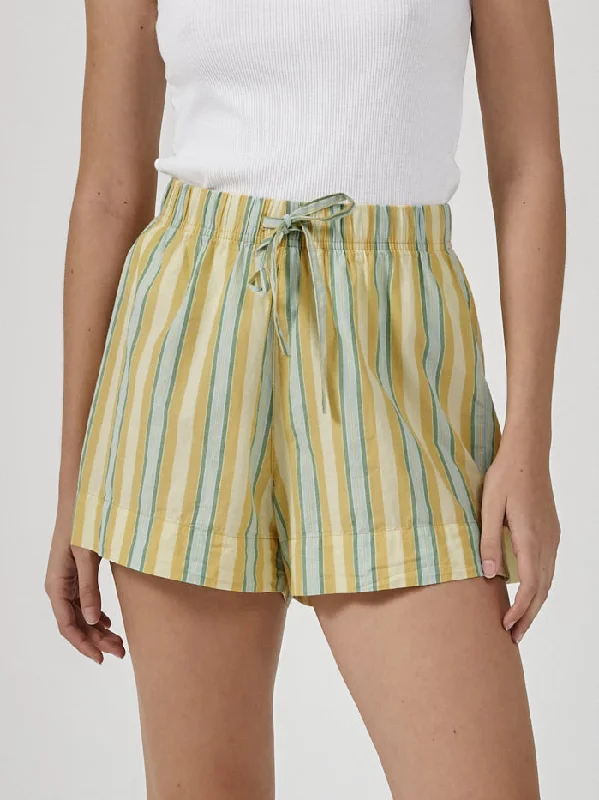 Cuffed Women Shorts for a Laid - Back and Trendy LookSalon Short - Citrus