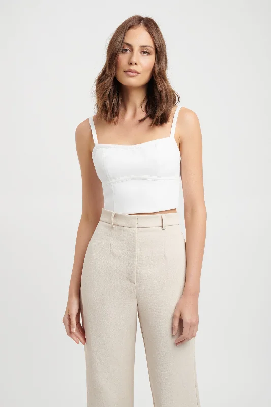 Off - Shoulder Women's Crop Top in Navy for a Chic and Trendy Beach EnsembleSerge Corset Top Off - Shoulder Women's Crop Top in Navy for a Chic and Trendy Beach EnsembleSerge Corset Top