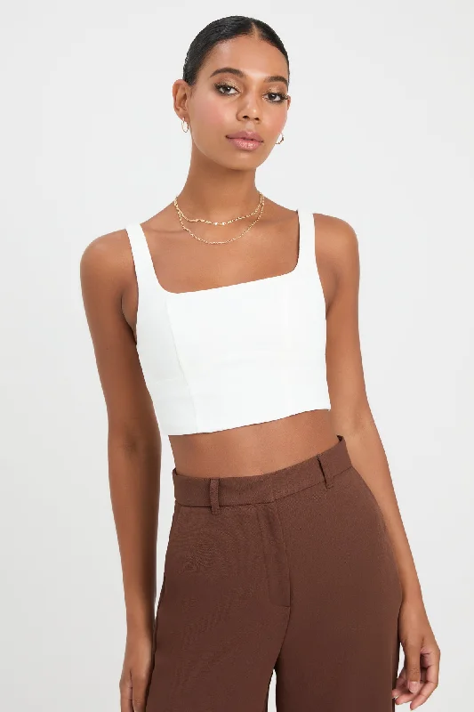 Sheer Mesh Women's Crop Top in White for a Sexy and Alluring Summer LookSerge Scoop Top Sheer Mesh Women's Crop Top in White for a Sexy and Alluring Summer LookSerge Scoop Top