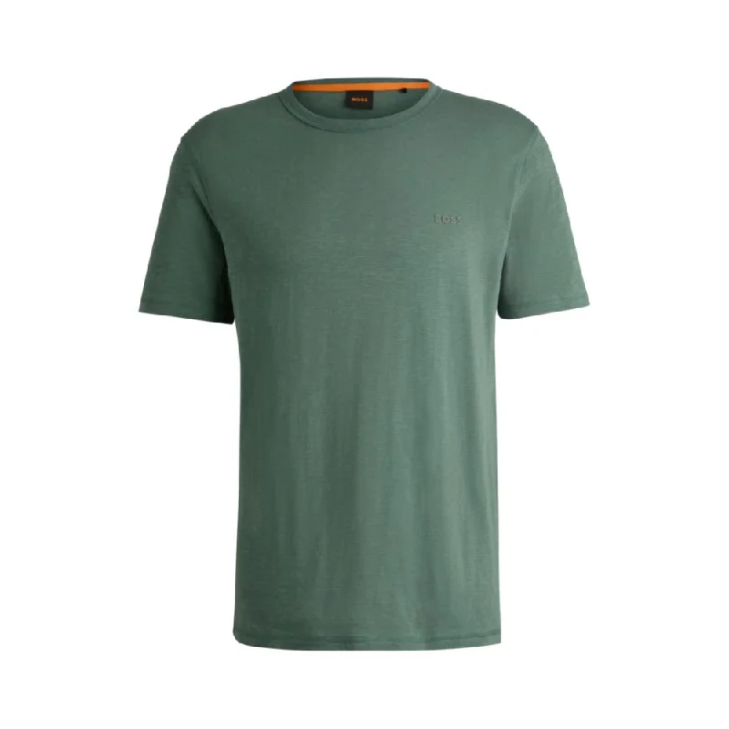 Men's moisture - wicking athletic t - shirts for intense workoutsSlub-cotton T-shirt with logo detail Men's moisture - wicking athletic t - shirts for intense workoutsSlub-cotton T-shirt with logo detail
