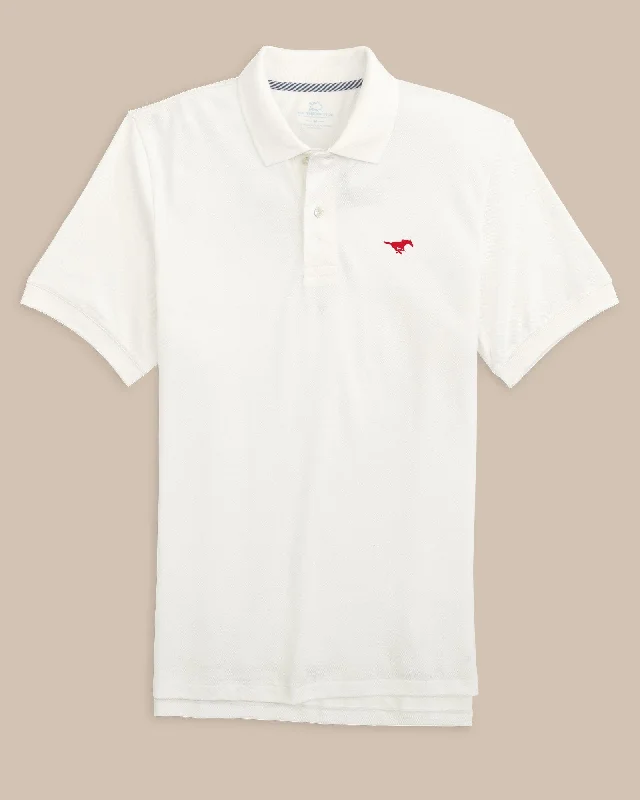 Glitter - embellished polo shirt for a sparkly appearanceSMU Mustangs Skipjack Polo