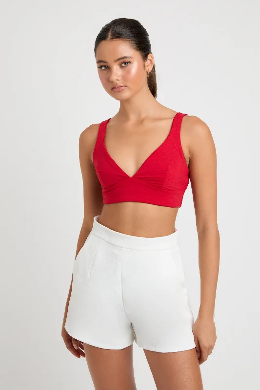 Camouflage - Print Women's Crop Top in Olive for a Trendy and Edgy StyleStaple Vee Bralette Camouflage - Print Women's Crop Top in Olive for a Trendy and Edgy StyleStaple Vee Bralette