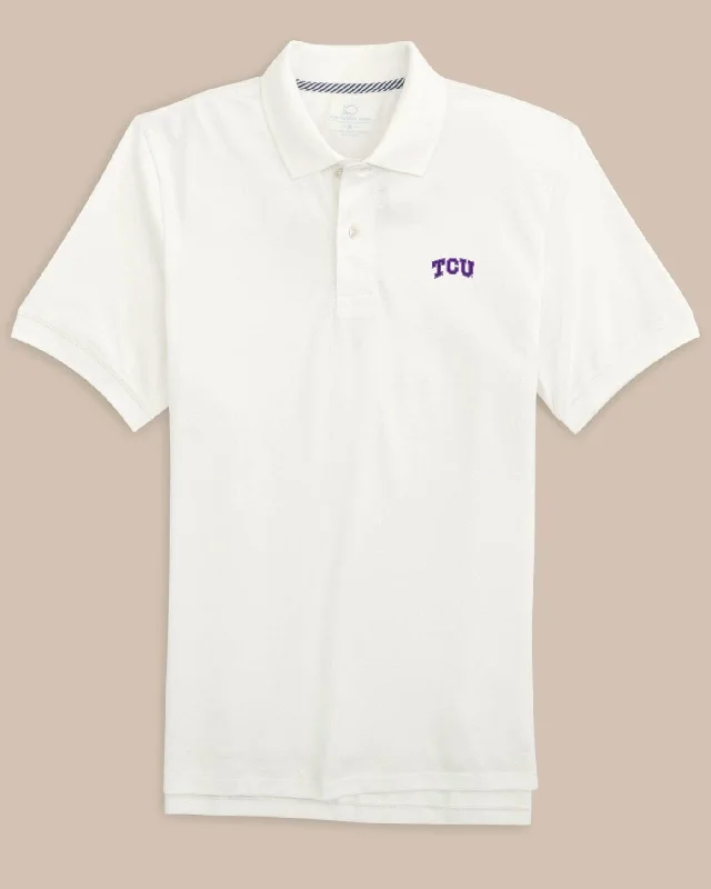 High - low hem polo shirt for a modern touchTCU Horned Frogs Skipjack Polo
