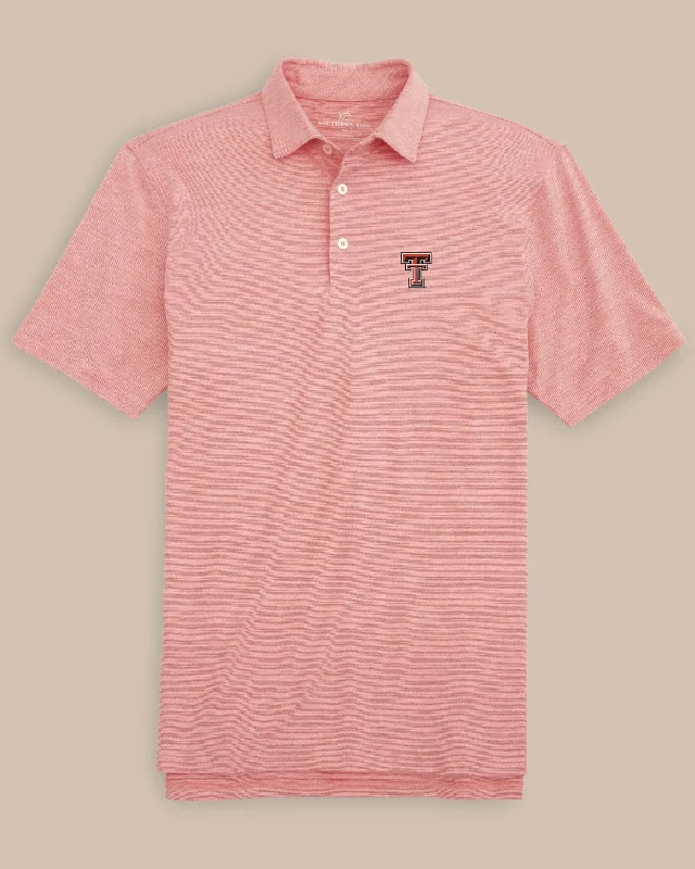 Machine - washable polo shirt in durable jersey fabricTexas Tech Driver Spacedye Polo Shirt