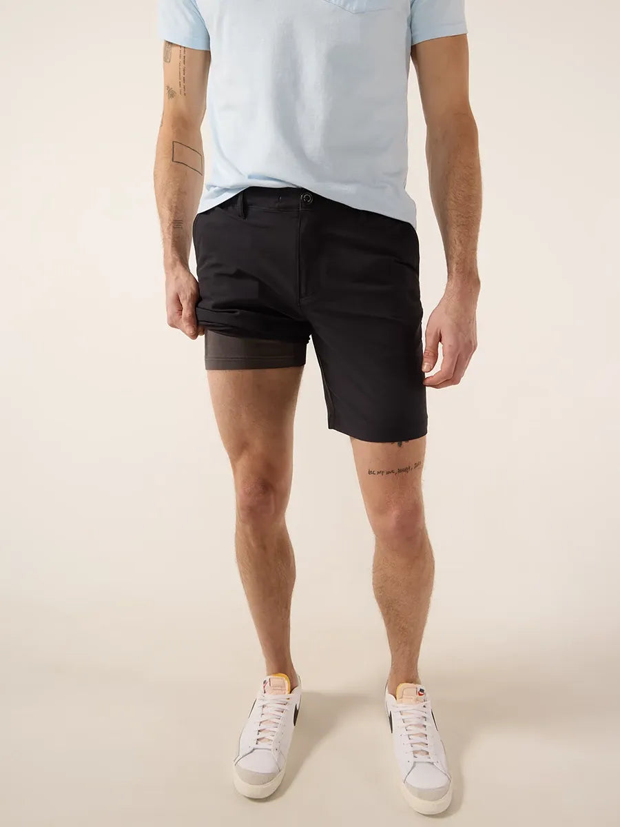 Patterned Geometric Women Shorts for a Modern AppealThe Midnight Adventures 8" (Lined Everywear Performance Short) Patterned Geometric Women Shorts for a Modern AppealThe Midnight Adventures 8" (Lined Everywear Performance Short)