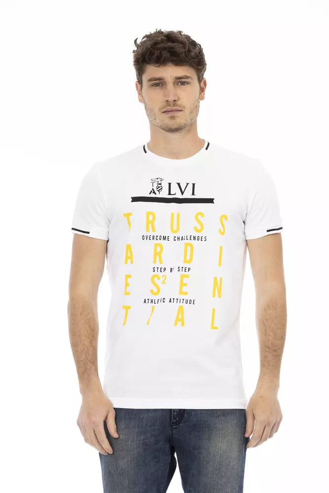 Men's printed Hawaiian t - shirts for tropical vacationsTrussardi Action Cotton Men Men's TShirt Men's printed Hawaiian t - shirts for tropical vacationsTrussardi Action Cotton Men Men's TShirt