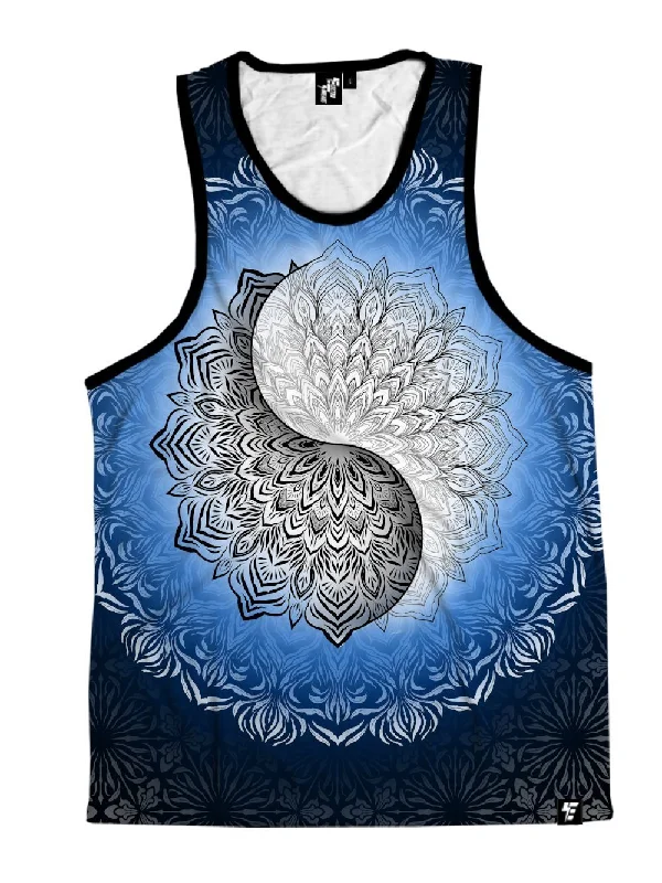 Plus Size Women's Side - Slit Tank Tops in Metallic ShadesYin Yang Mandala Unisex Tank Plus Size Women's Side - Slit Tank Tops in Metallic ShadesYin Yang Mandala Unisex Tank